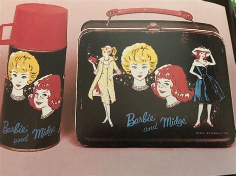 vintage barbie metal lunch box|barbie case vintage.